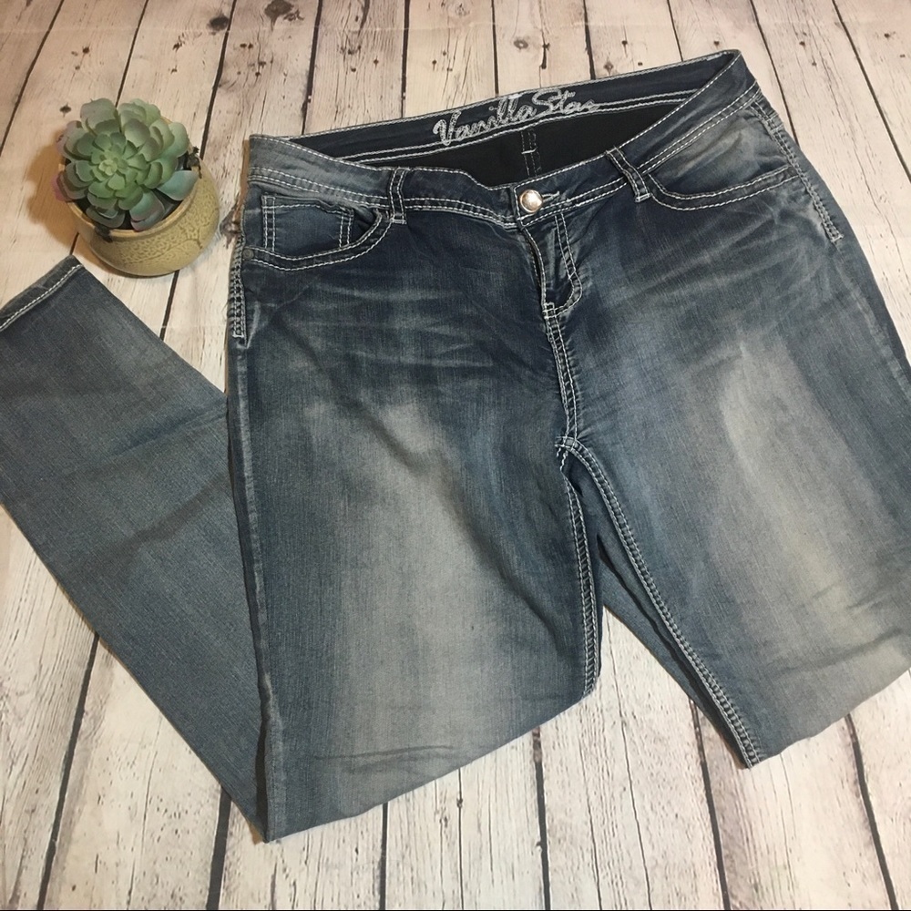 Vanilla Star white wash light weight skinny denim jeans